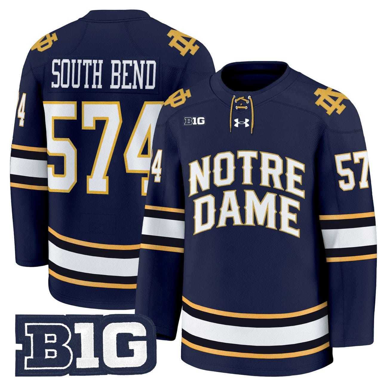 South Bend Jersey #574 Notre Dame Fighting Irish 2025-26 Premium Stitched - Image 3