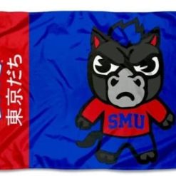 Southern Methodist Mustangs Flag 3X5ft Banner Polyester with 2 Brass Grommets