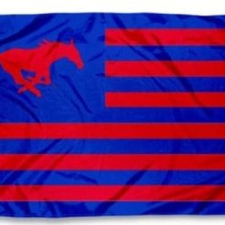 Southern Methodist Mustangs Sport Flag 3X5ft Banner Polyester with 2 Brass Grommets