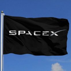 SpaceX Flag Black 3x5Ft Banner