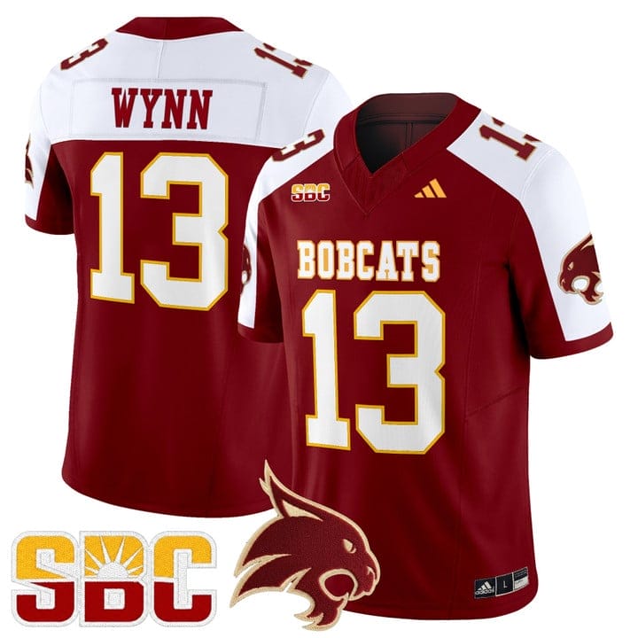 Spergon Wynn Jersey #13 Texas State Bobcats 2025 Limited Stitched - Image 3