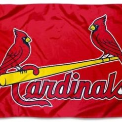 St. Louis Cardinals Birds Flag 3X5Ft Banner USA Polyester with Brass Grommets