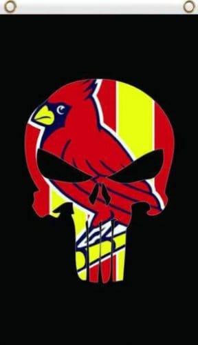 St. Louis Cardinals Birds US Flag 3X5Ft Banner USA Polyester with Brass Grommets