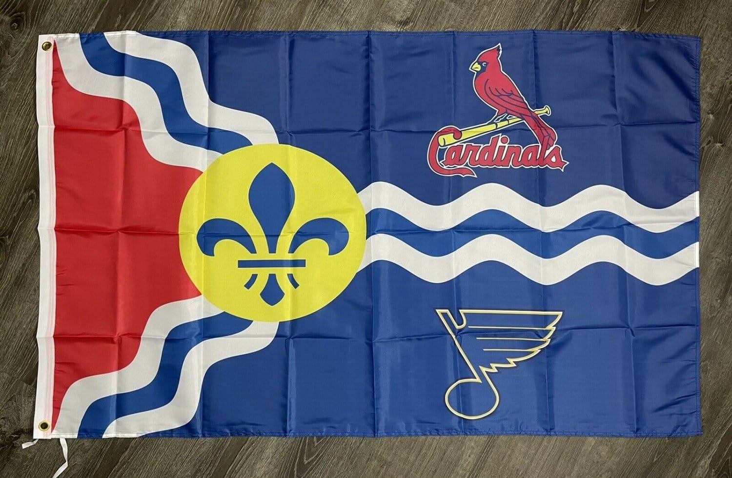 St. Louis Cardinals Blues Flag 3x5 ft Sports Banner Man-Cave Garage Bar