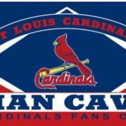 St. Louis Cardinals Man Cave Flag 3X5Ft Banner USA Polyester with Brass Grommets
