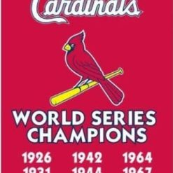 St. Louis Cardinals World Series Champions Flag 3X5Ft Banner USA Polyester with Brass Grommets