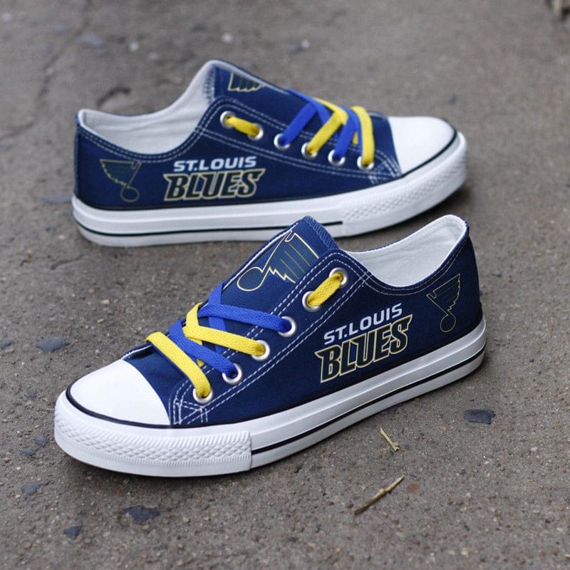 St. Louis Blues Low Top Canvas Sport Sneakers Shoes For Men Women Fans - Image 5