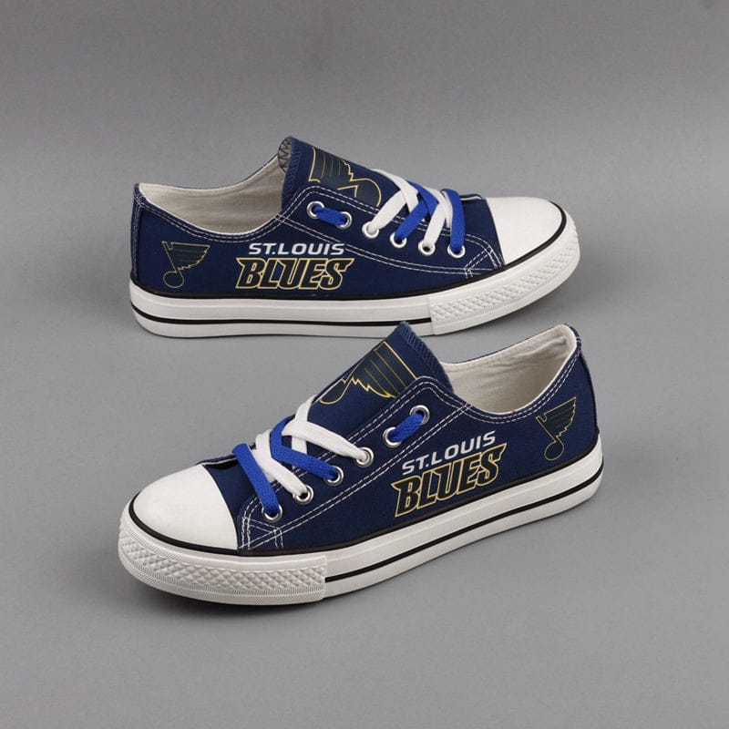 St. Louis Blues Low Top Canvas Sport Sneakers Shoes For Men Women Fans