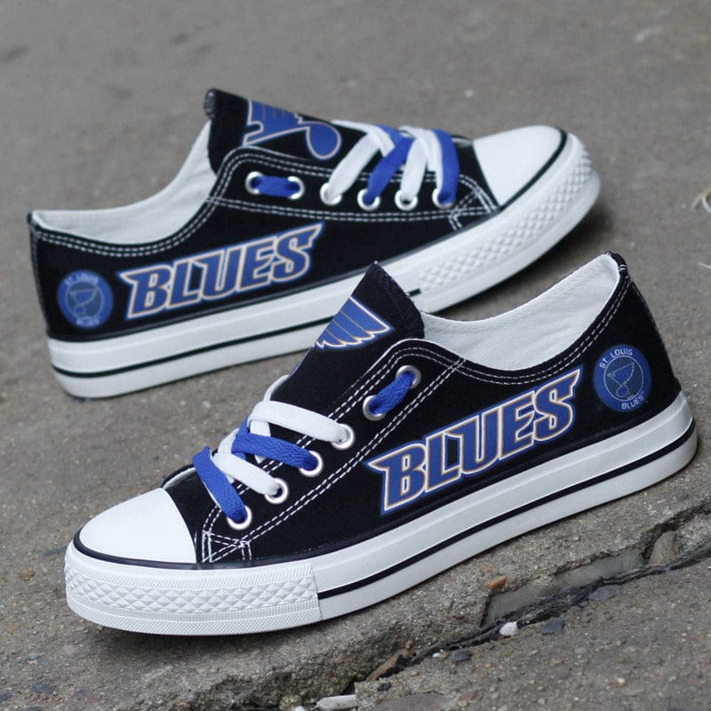 St. Louis Blues Low Top Canvas Sport Sneakers Shoes For Men Women Fans - Image 6