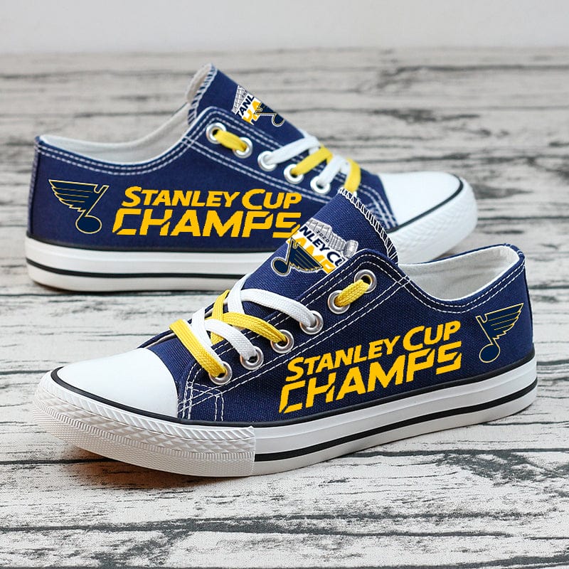 St. Louis Blues Low Top Canvas Sport Sneakers Shoes For Men Women Fans - Image 6
