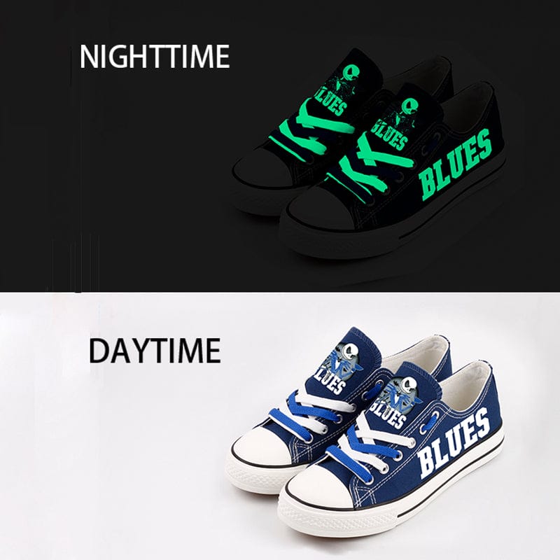 Alternative view of St. Louis Blues Low Top Canvas Sport Sneakers Shoes For Men Women Fans