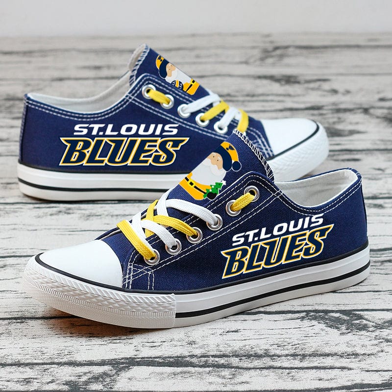 St. Louis Blues Low Top Canvas Sport Sneakers Shoes For Men Women Fans - Image 3