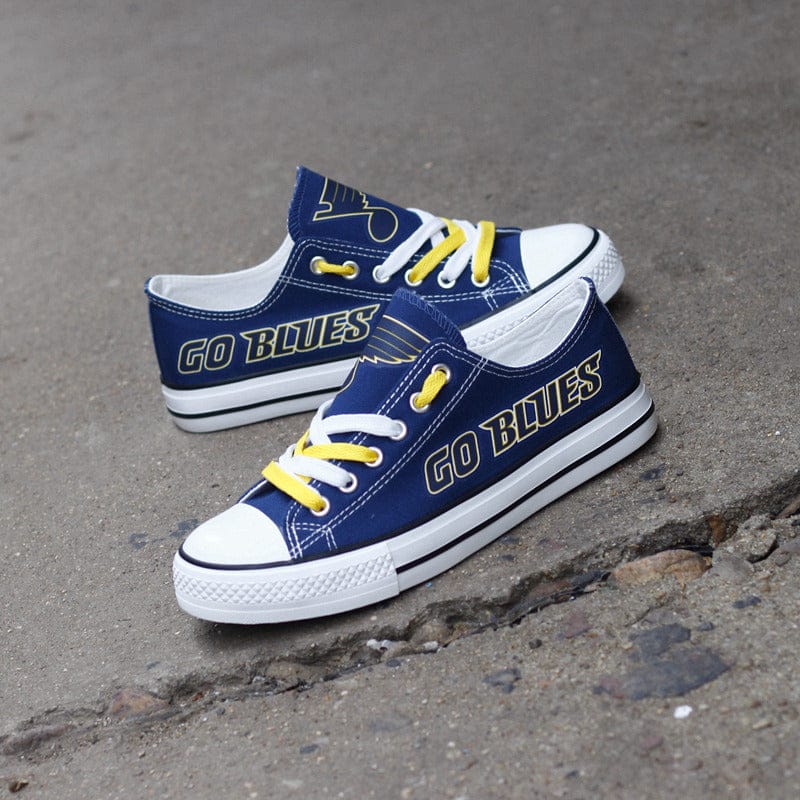 St. Louis Blues Low Top Canvas Sport Sneakers Shoes For Men Women Fans - Image 9