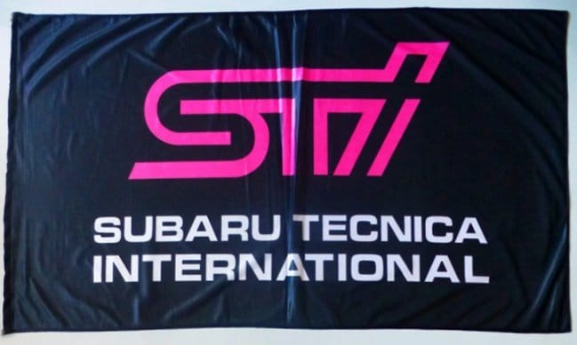 Subaru Black Flag 3X5 Ft Polyester Banner USA 90x150cm