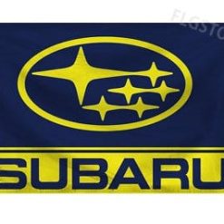 Subaru WRX Racing Blue Flag 3X5 Ft Polyester Banner USA 90x150cm