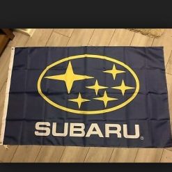 Subaru Yellow Car Flag 3X5 Ft Polyester Banner USA 90x150cm
