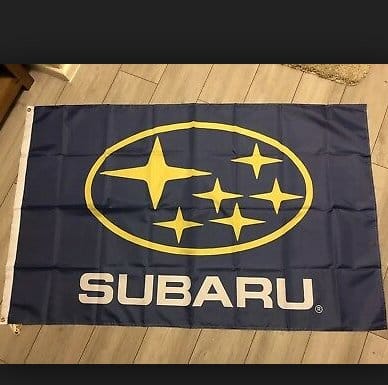 Subaru Yellow Car Flag 3X5 Ft Polyester Banner USA 90x150cm