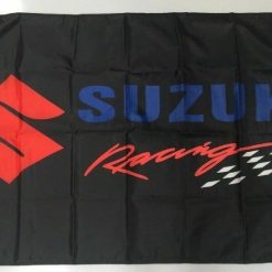 Suzuki Racing Style 4 Banner Flag Car Motorbike Mechanic Workshop Man Cave Bike 3x5ft