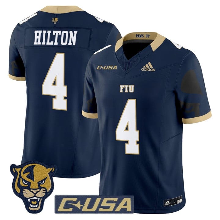 Alternative view of T.Y. Hilton Jersey #4 Florida International Panthers 2025 Stitched