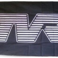 TVR Black Flag 3X5 Ft Polyester Banner USA 90x150cm