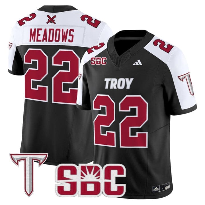 Tae Meadows Jersey #22 Troy Trojans 2025 Vapor Limited Stitched - Image 3