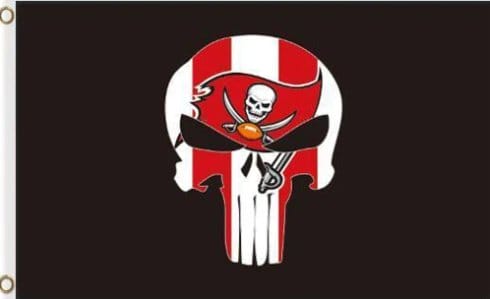 Tampa Bay Buccaneers Black Flag 3X5 Ft Polyester Banner USA 90x150cm