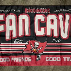 Tampa Bay Buccaneers Fan Cave Flag 3x5 ft Sports Banner Man-Cave Garage