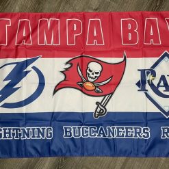 Tampa Bay Buccaneers Rays Lightning Flag 3x5 ft Sports Banner Man-Cave Garage