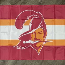 Tampa Bay Buccaneers Retro Man-Cave Flag 3x5 ft Red Sports Banner Garage New