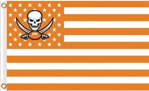 Tampa Bay Buccaneers Star & Strips US Flag 3X5 Ft Polyester Banner USA 90x150cm