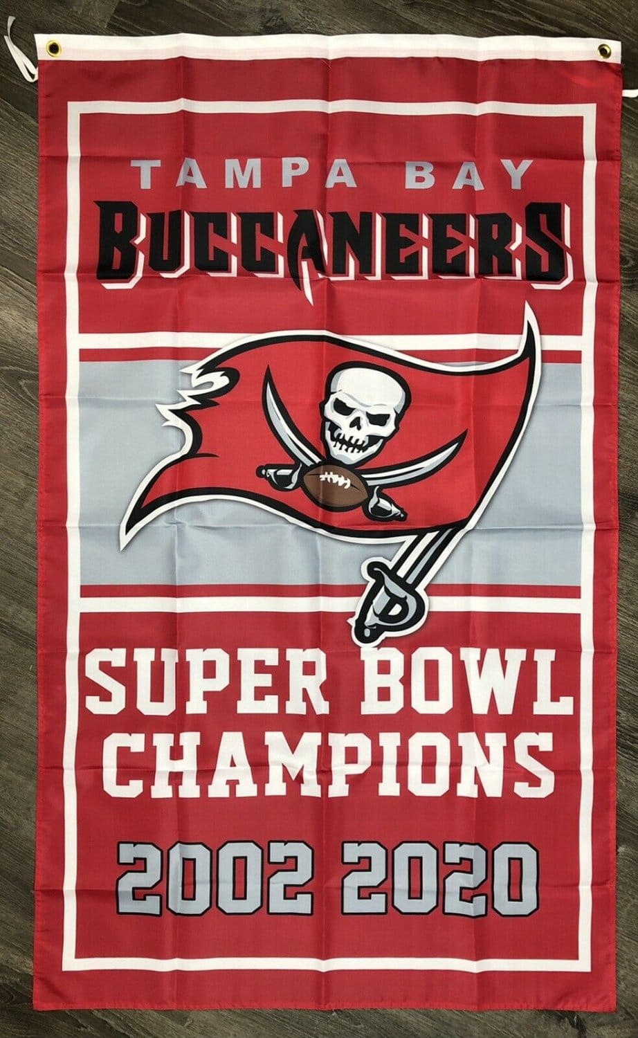 Tampa Bay Buccaneers Super Bowl Championship Flag 3x5 Banner Man-Cave