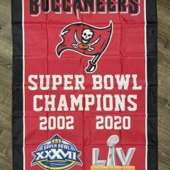 Tampa Bay Buccaneers Super Bowl Championship Flag Vertical 3x5 ft Banner Man-Cave