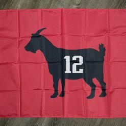 Tampa Bay Buccaneers Tom Brady Goat 12 Flag 3x5 ft Sports Banner Man-Cave