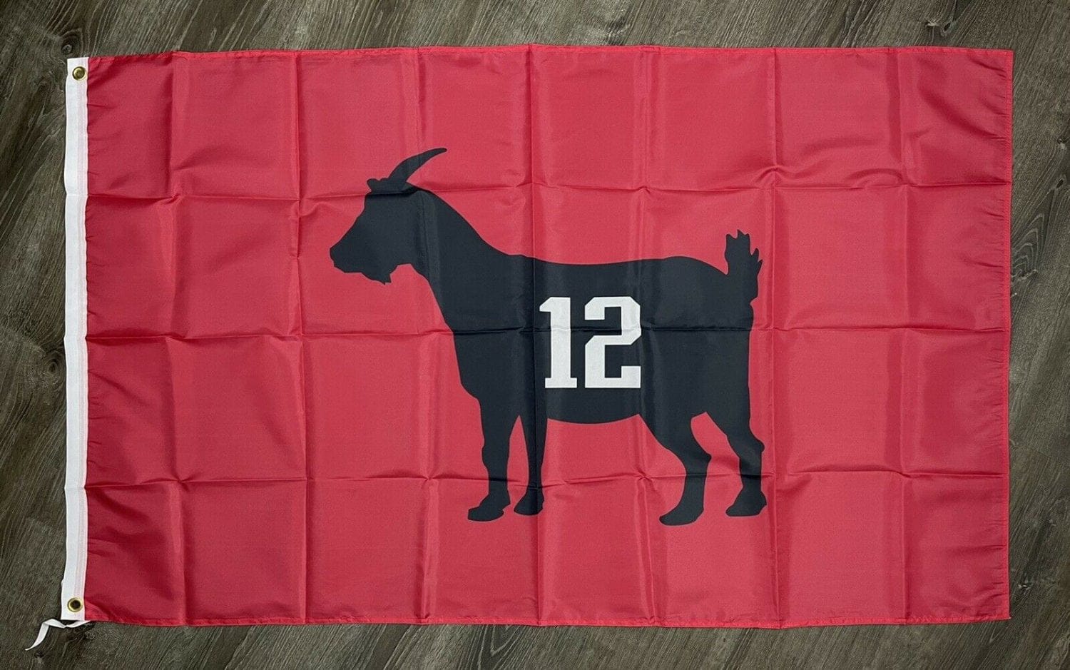 Tampa Bay Buccaneers Tom Brady Goat 12 Flag 3x5 ft Sports Banner Man-Cave