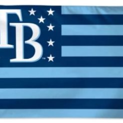 Tampa Bay Rays Star and Stripes flag 3X5Ft Banner USA Polyester with Brass Grommets