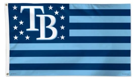 Tampa Bay Rays Star and Stripes flag 3X5Ft Banner USA Polyester with Brass Grommets