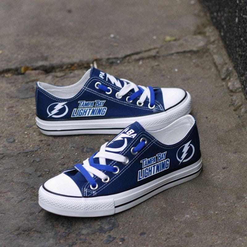 Alternative view of Tampa Bay Lightning Low Top Canvas Sport Sneakers Shoes For Men Women Fans