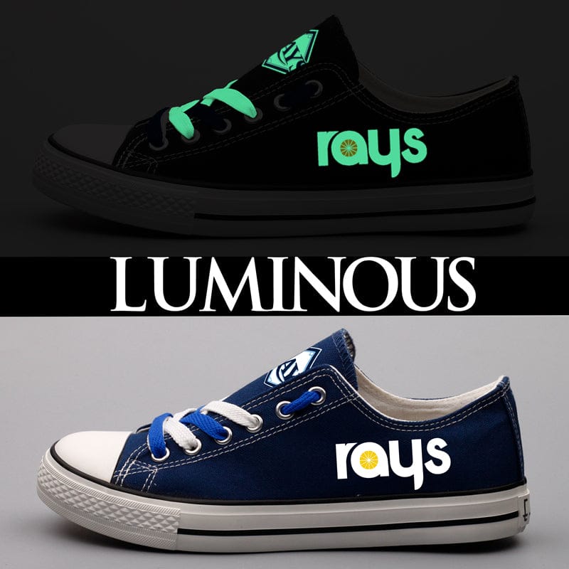 Alternative view of Tampa Bay Rays Limited Print Low Top Canvas Shoes Sport Sneakers For Men Women Fans