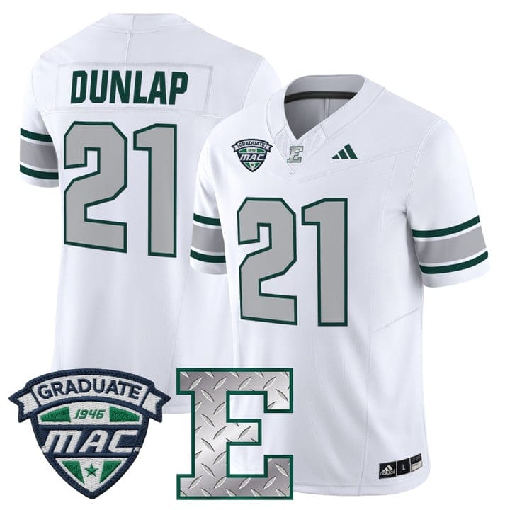 Alternative view of Tavierre Dunlap Jersey #21 Eastern Michigan Eagles 2025 Limited Stitched