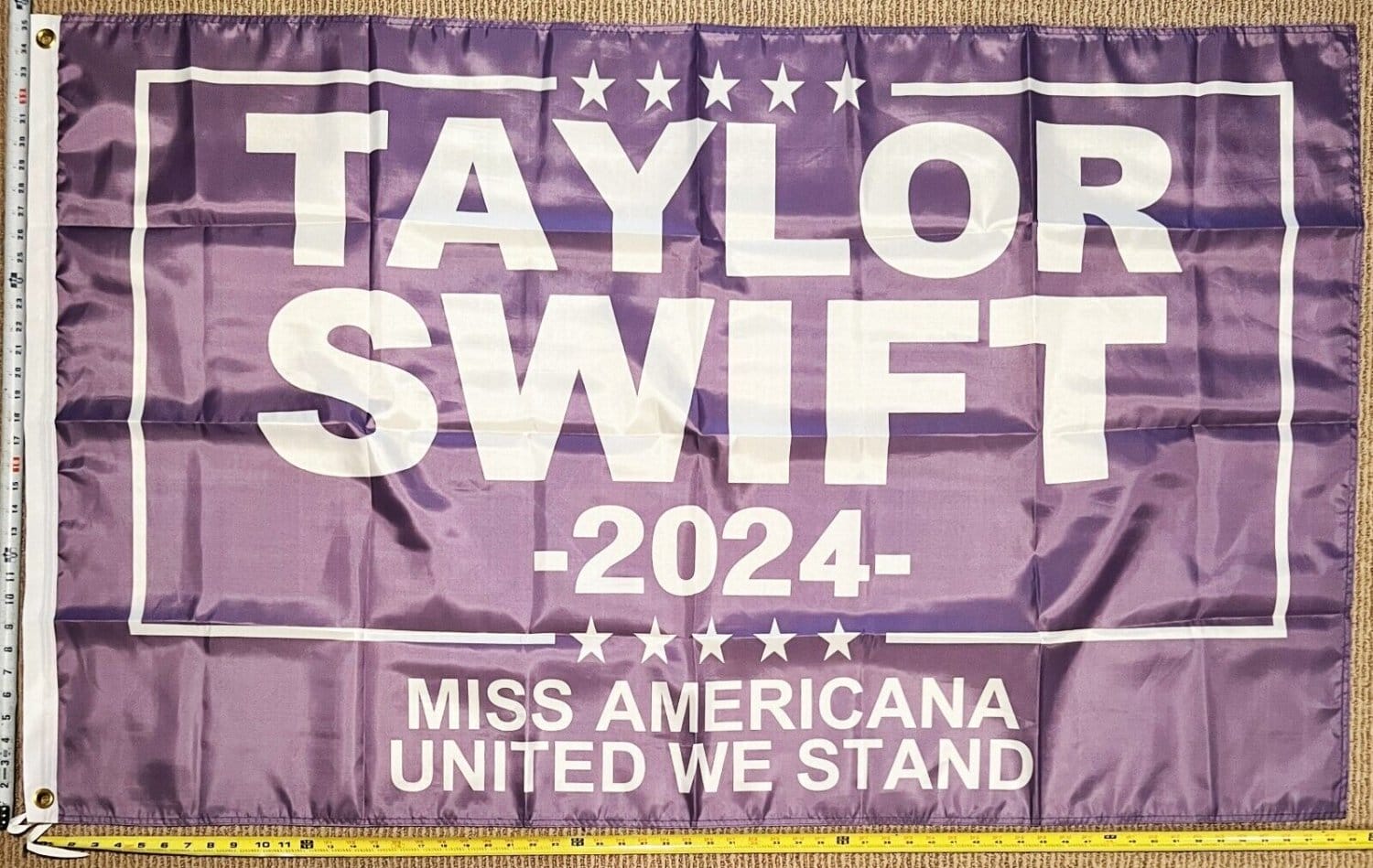 Taylor Swift Flag Pur Travis Kelce Swifties Dorm Beer Sign USA 3x5ft