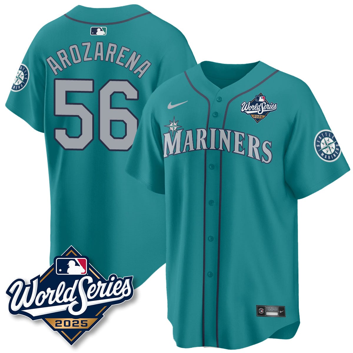 Seattle Mariners 2025 World Series Jersey - All Stitched - Image 21