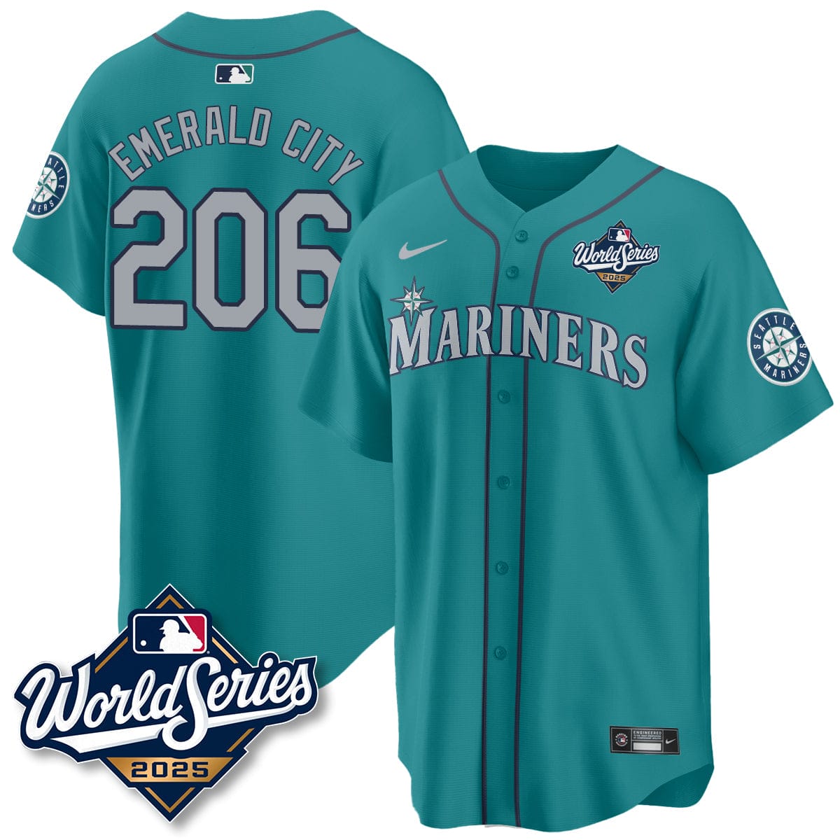 Seattle Mariners 2025 World Series Jersey - All Stitched - Image 23