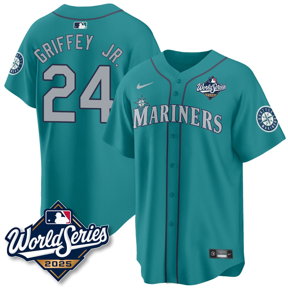 Seattle Mariners 2025 World Series Jersey - All Stitched - Image 24