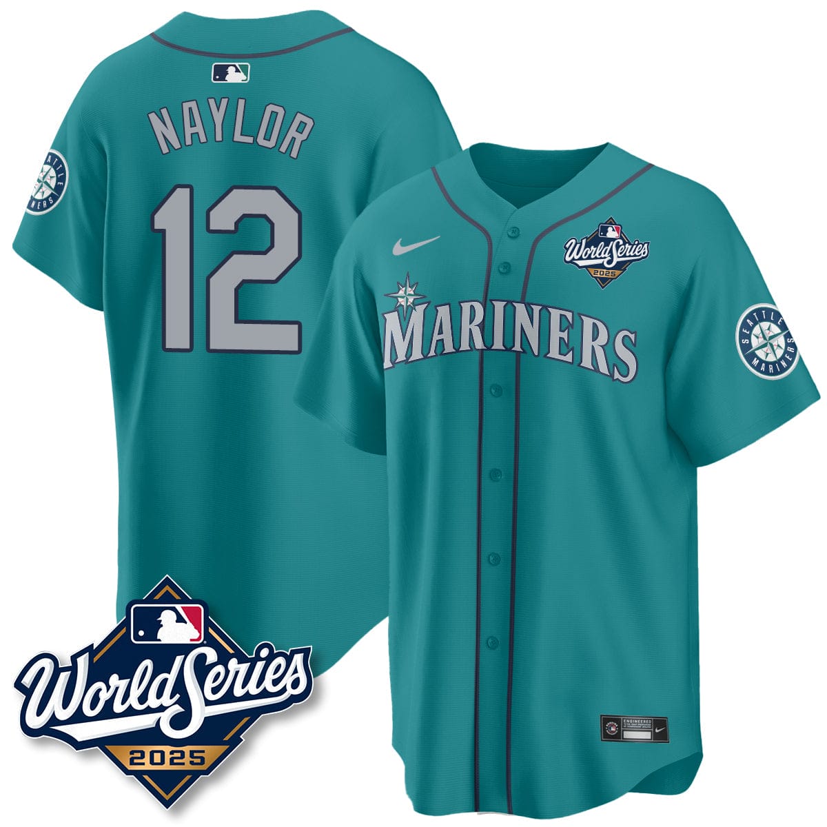 Seattle Mariners 2025 World Series Jersey - All Stitched - Image 25