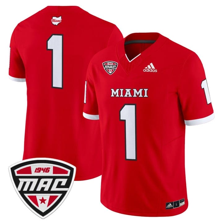 Team Jersey #1 Miami OH RedHawks 2025 Vapor Limited Stitched - Image 5