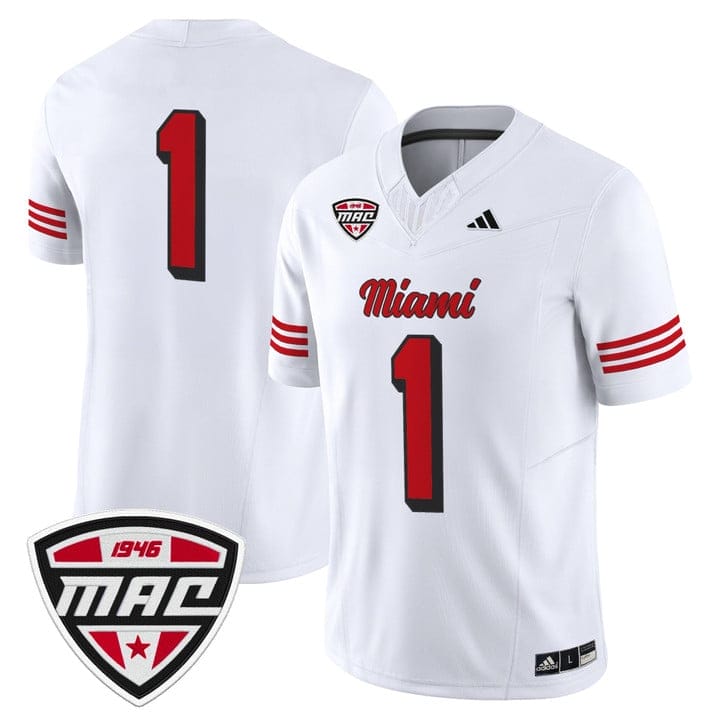 Alternative view of Team Jersey #1 Miami OH RedHawks 2025 Vapor Limited Stitched