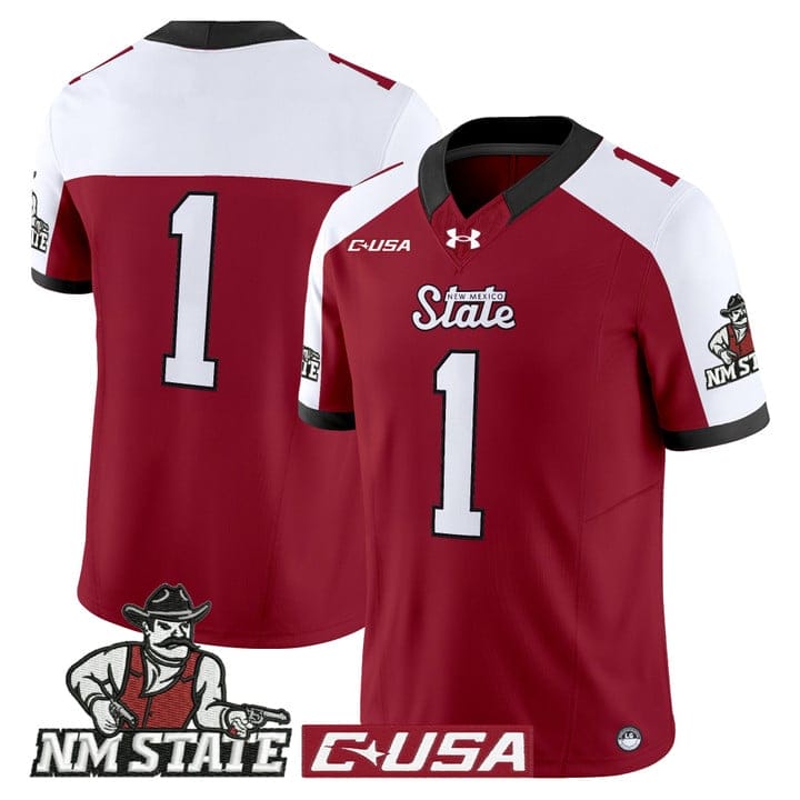 Team Jersey #1 New Mexico State Aggies 2025 Vapor Limited Stitched - Image 4