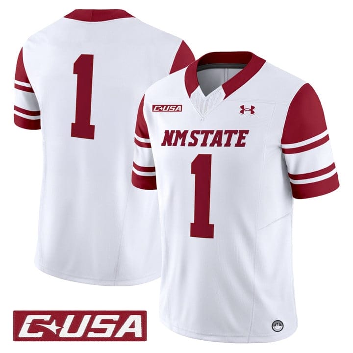 Alternative view of Team Jersey #1 New Mexico State Aggies 2025 Vapor Limited Stitched