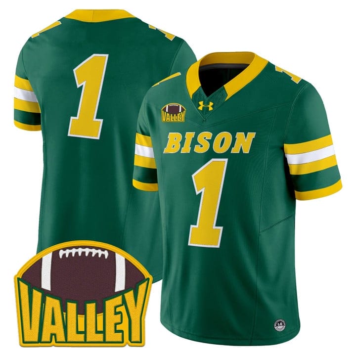 Team Jersey #1 North Dakota State Bison 2025 Vapor Limited Stitched - Image 5