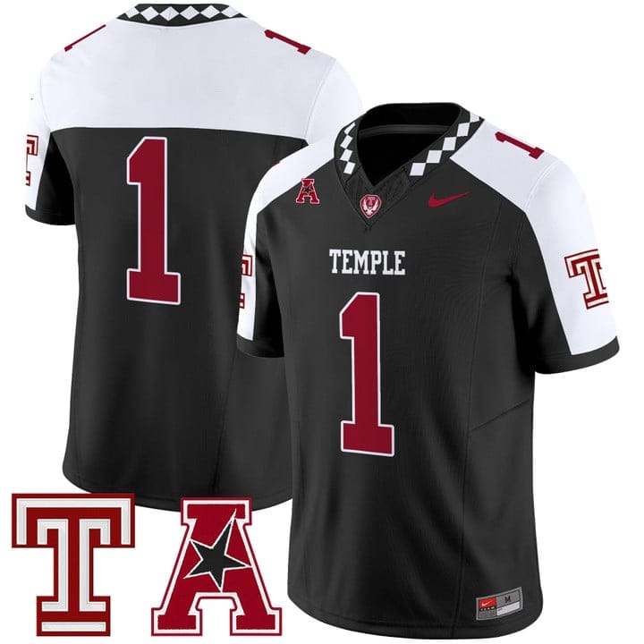 Team Jersey #1 Temple Owls 2025 Vapor Limited Stitched - Image 3